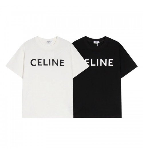 CELINE コットン Tシャツ 国内発送スーパーコピー セリーヌ ロゴ Tシャツ 偽物 セリーヌ tシャツ 激安 コピー偽物N級品優良店 