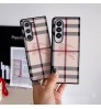 バーバリー BurberryブランドGalaxy Zflip5 6 fold5 6ケース折畳み式 バーバリー Burberry 定番Galaxy Zflip3 4 5 6ケース可愛い女子ギャラクシー Z フリップ3 4 5 6 fold6 5 4 3カバー 落下防止