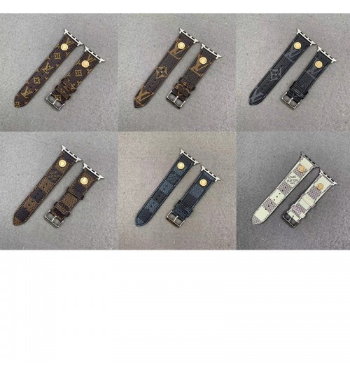 Galaxy Watch6/5/4 アップル9 10 8ウォッチ腕時計交換バンド20mm 22mm ルイヴィトン louis vuitton サムソンギャラクシー アップルウォッチ交換ベルトGalaxy Watch6/4/5 Pro/4 Classic 46mm/45mm/44mm/42mm/40mm適用 交換ベルト galaxy/appleなどウォッチ対応