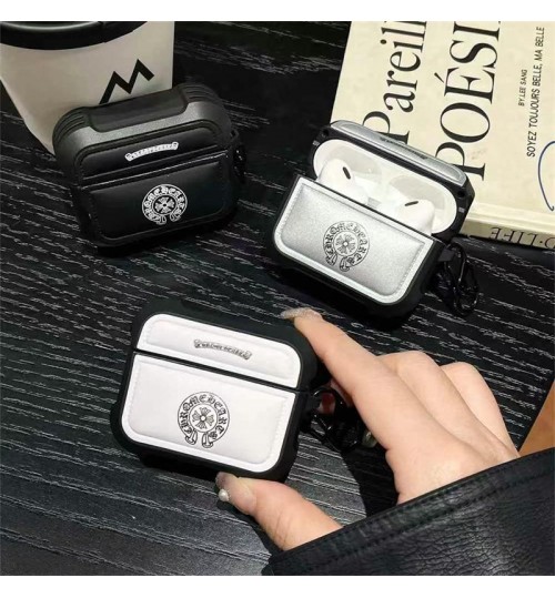 Chrome Hearts クロムハーツブランドairpods pro2 pro 4 3 2 pro2ケースカラビナ付き便利 Chrome Hearts クロムハーツエアーポッズ4 プロ2 3 2カバー レディースメンズ 耐衝撃 Chrome Hearts クロムハーツエアーポッズ プロ 2 airpods 2 3 4 pro2ケース  用