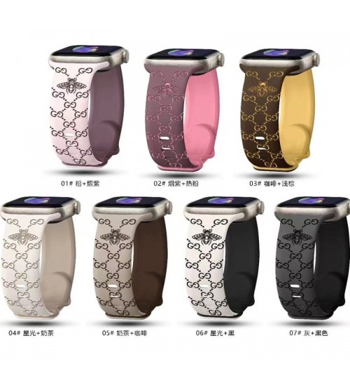 20mm 22mm腕時計グッチ GucciバンドGalaxy Watch 6/6 Classic/5/4/4 Classicバンド グッチ Gucciアップルウォッチ10 9 ultra2 8 7 6 5バンド 49mm 45mm ハイブランド柔らかい 通気性 防水 防汗 男女兼用 galaxy/appleなどウォッチ対応