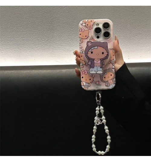 iphone 17/air/17 pro/17 pro max 即納  シャネル Chanel アイホン17 15 16 pro max携帯ケース 超スタイリッシュ 大人気 シャネル Chanel iPhone air 17 16 15 plus ケース カジュアル シャネル Chanel アイホン13 15 16スマホケースキティちゃん×シャネルコラボ！