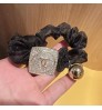 ★おまけ016無料★シャネルchanelスクエアロゴ ヘアループレディース用 シャネル風 ヘアアクセサリー