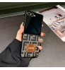 galaxy z flip7 6 5g ケース フェンディ Fendi  samsung galaxy z flip 7 6 4 5 3 ケース フェンディ Fendi サムスン ギャラクシーZフリップ7 6 5 4/Zフリップ3 折り畳み 携帯カバー 送料無料ケースオリジナルオシャレスマホケース 韓国 フェンディ FF チェック フォールド スクリーン 専用！