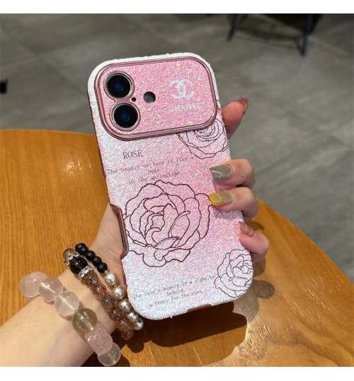 iphone 17/air/17 pro/17 pro max 即納  シャネル Chanel Iphone 17 air 16 15 14 13 携帯ケースシャネル Chanel アイホン17 16 14 15 pro Max air ケースカバー 芸能人愛用 上品 シャネル Chanel iphone17 pro max 16 15 14 13pro Maxケース シャネル Chanel アイホン 17 16 15 14 13 12 airケース  シャネル風刺繍ローズ×キラキラグラデーションケース！
