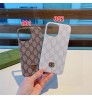 iphone 17/air/17 pro/17 pro max 即納 グッチ Gucci アイフォン17 16 15 プロ保護ケース 便利 グッチ Gucci アイホン 17 air 16 15 14 13 Pro アイフォーン13 14 15 Pro Max Iphone17 air 16 Plus ケース グッチ クラシックダブルGモノグラム×メタルロゴ！