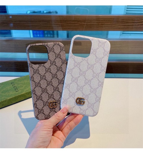 iphone 17/air/17 pro/17 pro max 即納 グッチ Gucci アイフォン17 16 15 プロ保護ケース 便利 グッチ Gucci アイホン 17 air 16 15 14 13 Pro アイフォーン13 14 15 Pro Max Iphone17 air 16 Plus ケース グッチ クラシックダブルGモノグラム×メタルロゴ！