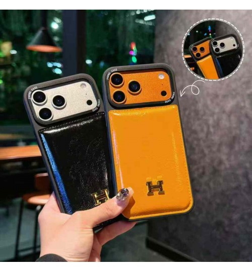 iphone 17/air/17 pro/17 pro max 即納 エルメス Hermes アイフォン17 16 15 プロ保護ケース 便利 エルメス Hermes アイホン 17 air 16 15 14 13 Pro アイフォーン13 14 15 Pro Max Iphone17 air 16 Plus ケース  エルメス風 グラデーション レザー ケース！