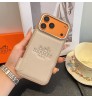iphone 17/air/17 pro/17 pro max 即納 エルメス Hermes アイフォン17 16 15 pro max airケース Iphone air 17 16 Pro Max 15 Plus 14 13 12 17 Pro Max Xs Maxケース ブランド レディース男性女性 人気かわいいビジネスマン用高級 エルメス Hermes アイフォン17 15 16 proカバー エルメス マルシェ プレッソ レザー カードポケット ケース！   