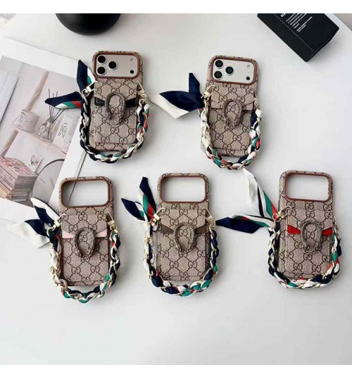 iphone 17/air/17 pro/17 pro max 即納  グッチ Gucci Iphone 17 air 16 15 14 13 携帯ケースグッチ Gucci アイホン17 16 14 15 pro Max air ケースカバー 芸能人愛用 上品 グッチ Gucci iphone17 pro max 16 15 14 13pro Maxケース「GUCCIの象徴的なGGスプリーム柄に、シルクのようなリボンを編み込んだチェーンが特徴的。