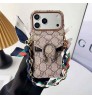 iphone 17/air/17 pro/17 pro max 即納  グッチ Gucci Iphone 17 air 16 15 14 13 携帯ケースグッチ Gucci アイホン17 16 14 15 pro Max air ケースカバー 芸能人愛用 上品 グッチ Gucci iphone17 pro max 16 15 14 13pro Maxケース「GUCCIの象徴的なGGスプリーム柄に、シルクのようなリボンを編み込んだチェーンが特徴的。