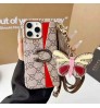 iphone 17/air/17 pro/17 pro max 即納 Gucci アイフォン17 16 15 プロ保護ケース 便利 グッチ アイホン 17 air 16 15 14 13 Pro アイフォーン13 14 15 Pro Max Iphone17 air 16 Plus ケース グッチ Iphone air 17 16 15 12 13 Pro Max 14 ケース  グッチのモノグラムに、カラーブロック飾りと蝶のチャーム