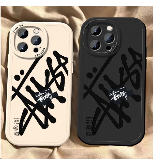 iphone 17/air/17 pro/17 pro max 即納  Stussy アイフォン17 16 15 プロ保護ケース 便利 ステューシー アイホン 17 air 16 15 14 13 Pro アイフォーン13 14 15 Pro Max Iphone17 air 16 Plus ケース Stussy Iphone air 17 16 15 12 13 Pro Max 14 ケース  スティーブン・マーカスのアート柄がかっこいいツートーンケース