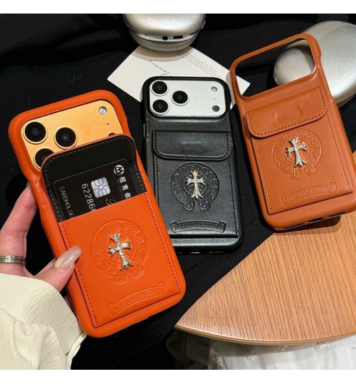 iphone 17/air/17 pro/17 pro max 即納 クロムハーツ アイホン17 15 16 pro max携帯ケース 超スタイリッシュ 大人気 Chrome Hearts iPhone air 17 16 15 plus ケース カジュアル クロムハーツ アイホン13 15 16スマホケース 売れ筋 皮製 Chrome Hearts  iphone 17 15pro/16 pro max 14 13 携帯ケース 合わせ易い クロムハーツのクロスロゴカードポケットケース