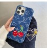 iphone 17/air/17 pro/17 pro max 即納 ルイヴィトンアイフォン17 16 15 プロ保護ケース 便利 louis vuitton アイホン 17 air 16 15 14 13 Pro アイフォーン13 14 15 Pro Max Iphone17 air 16 Plus ケース ルイヴィトンIphone air 17 16 15 12 13 Pro Max 14 ブランド louis vuittonスマホケース人気付き個性潮ルイヴィトンのデニムチェリー款ケース