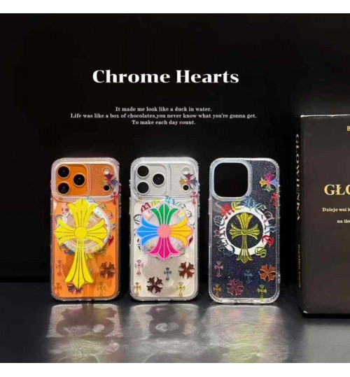 iphone 17/air/17 pro/17 pro max 即納 Chrome Hearts アイフォン17 16 15 プロ保護ケース クロムハーツのカラークロススタンド付きケース クロムハーツ アイホン 17 air 16 15 14 13 Pro アイフォーン13 14 15 Pro Max Iphone17 air 16 Plus ケース Chrome Hearts  Iphone air 17 16 15 12 13 Pro Max 14 ブランドケース