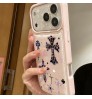 iphone 17/air/17 pro/17 pro max 即納  Chrome Hearts  アイホン17 15 16 pro max携帯ケース Chrome Hearts 風ピンク調クロスケース  クロムハーツ iPhone air 17 16 15 plus ケース カジュアル Chrome Hearts アイホン13 15 16スマホケース 売れ筋 皮製クロムハーツ iphone 17 15pro/16 pro max 14 13 携帯ケース 合わせ易い