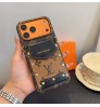 iphone 17/air/17 pro/17 pro max 即納 ルイヴィトン アイフォン17 16 15 pro max airケース ルイヴィトンのリベットカラーブロックカードポケットケース Iphone air 17 16 Pro Max 15 Plus 14 13 12 17 Pro Max Xs Maxケース ブランド レディース男性女性 人気かわいいビジネスマン用高級 ルイヴィトン アイフォン17 15 16 proカバー    