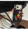 iphone 17/air/17 pro/17 pro max 即納  クロムハーツ アイフォン17 16 15 pro max airケース クロムハーツのカラークロスストラップケース Iphone air 17 16 Pro Max 15 Plus 14 13 12 17 Pro Max Xs Maxケース ブランド レディース男性女性 人気かわいいビジネスマン用高級 Chrome Hearts  アイフォン17 15 16 proカバー    