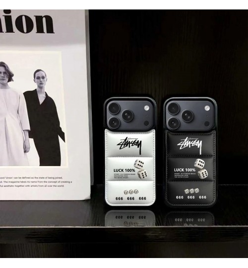 iphone 17/air/17 pro/17 pro max 即納  ステューシー Iphone 17 air 16 15 14 13 携帯ケース Stüssy のクエンスタイルサイコロケース  Stussy アイホン17 16 14 15 pro Max air ケースカバー 芸能人愛用 上品 ステューシー iphone17 pro max 16 15 14 13pro Maxケース  Stussy アイホン 17 16 15 14 13 12 airケース 全面保護限定版 ビジネス風 
