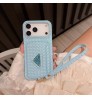 samsung s25シリーズ 即納 芸能人愛用 プラダ Prada Iphone17 pro max 16 15 14  ケース プラダ風マカロンカラーメッシュ編みカードポケットストラップ付きケース プラダ Prada サムソンs26 s25 s23 s24 ultraカバーアイホン17pro Max 16 14 15  ケース上品 プラダ Prada iphone17 16 15 14 13pro Maxケース