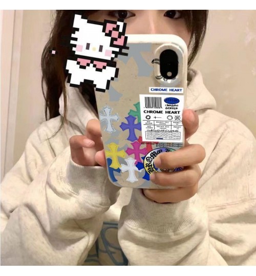 samsung s25シリーズ 即納 クロムハーツ Galaxy s26 s25 S24 s23 s22 アイフォン15 16 17護ケース クロムハーツのカラフルグラフィティクロスステッカー風ケース Chrome Hearts アイホン17 air 15 14 13 Pro サムソン s23 s24 s25 s26 s22 s21 ultraケース Iphone17 15 14 11 12 13 Pro Max ケース