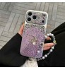 iphone 17/air/17 pro/17 pro max 即納 ディオール IPhone17 16 14 15 アイフォン15 16 pro maxケース ディオール風パステルパープルクラックテクスチャラインストーンパールストラップ付きケース  Dior IPhone air 17 16 14 Pro IPhone16 15 IPhone SE 第4世代 IPhone13 IPhone12 スマホケース ディオール アイホン air 17 16 14 15 プロマックスケース