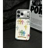 iphone 17/air/17 pro/17 pro max 即納 クロムハーツ Iphone 17 air 16 15 14 13 携帯ケース クロムハーツ風カラフルステッチクロスデニム調 / レザー調マグセーフ対応ケースクロムハーツ アイホン17 16 14 15 pro Max air ケースカバー 芸能人愛用 上品 クロムハーツ iphone17 pro max 16 15 14 13pro Maxケース 