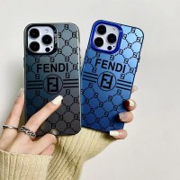iphone 17/air/17 pro/17 pro max 即納  Fendi フェンディ アイホン17 15 16 pro max携帯ケースフェンディ風グラデーションレーザー加工モノグラムダブル F ロゴケース  Fendi フェンディ iPhone air 17 16 15 plus ケース カジュアル Fendi フェンディ アイホン13 15 16スマホケース Fendi iphone 17 15pro/16 pro max 14 13 携帯ケース 