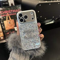 iphone 17/air/17 pro/17 pro max 即納 シャネル アイフォン17 16 15 プロ保護ケースシャネル風グリッターストーンダブル C ストラップケース Chanel アイホン 17 air 16 15 14 13 Pro アイフォーン13 14 15 Pro Max Iphone17 air 16 Plus ケース シャネル Iphone air 17 16 15 12 13 Pro Max 14 ブランド Chanelスマホケース