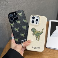 iphone 17/air/17 pro/17 pro max 即納 コーチ アイフォン17 16 15 プロ保護ケース コーチ風恐竜プリントケース Coach アイホン 17 air 16 15 14 13 Pro アイフォーン13 14 15 Pro Max Iphone17 air 16 Plus ケース Coach Iphone air 17 16 15 12 13 Pro Max 14 ブランドコーチ CoachスマホケースIphone 17 16 15 ケース
