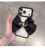 iphone 17/air/17 pro/17 pro max 即納 MiuMiu ミュウミュウ  IPhone17 16 14 15 アイフォン15 16 pro maxケース ミュウミュウ風ブラックサテンリボンケース ミュウミュウ IPhone air 17 16 14 Pro IPhone16 15 IPhone SE 第4世代 IPhone13 IPhone12 スマホケース MiuMiu ミュウミュウ アイホン air 17e 16 14 15 プロマックスケース 