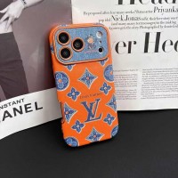 iphone 17/air/17 pro/17 pro max 即納 ルイヴィトン IPhone 17 16 15 14 13 Pro air IPhone17e 16 15 Pro 8 SE ケースルイ・ヴィトン風ビタミンオレンジデニムモノグラムケース louis vuitton IPhone17 air 14 15 16 pro maxケース 女子 かわいい おしゃれ louis vuitton アイフォン17 air 16 15 14 Plus ケース