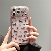 iphone 17/air/17 pro/17 pro max 即納  ルイヴィトン アイホン17 15 16 pro max携帯ケース ルイ・ヴィトン風ミラーグリッターモノグラムケース ルイヴィトン iPhone air 17 16 15 plus ケース カジュアル ルイヴィトンアイホン13 15 16スマホケース 売れ筋 皮製  louis vuitton iphone 17 15pro/16 pro max 14 13 携帯ケース