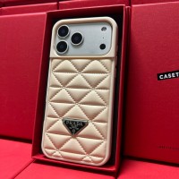 iphone 17/air/17 pro/17 pro max 即納 プラダ IPhone 17 16 15 14 13 Pro air IPhone17e 16 15 Pro 8 SE ケース Prada IPhone17 air 14 15 16 pro maxケース プラダ風キルティングトライアングルロゴケース Prada アイフォン17 air 16 15 14 Plus 13 12 Pro Max 11 Pro XR XS スマホケース