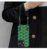 iphone 17/air/17 pro/17 pro max 即納  ゴヤール Goyard アイホン17 15 16 pro max携帯ケース ゴヤール風グリーンシェブロンジャカードケース Goyard iPhone air 17 16 15 plus ケース カジュアル ゴヤール Goyard アイホン13 15 16スマホケース 売れ筋 皮製 ゴヤール Goyard iphone 17 15pro/16 pro max 14 13 携帯ケース