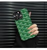 iphone 17/air/17 pro/17 pro max 即納  ゴヤール Goyard アイホン17 15 16 pro max携帯ケース ゴヤール風グリーンシェブロンジャカードケース Goyard iPhone air 17 16 15 plus ケース カジュアル ゴヤール Goyard アイホン13 15 16スマホケース 売れ筋 皮製 ゴヤール Goyard iphone 17 15pro/16 pro max 14 13 携帯ケース