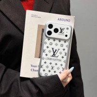 iphone 17/air/17 pro/17 pro max 即納 ルイヴィトン louis vuitton アイフォン17 16 15 プロ保護ケース ルイ・ヴィトン風シルバーフレームクリアモノグラムケース louis vuitton アイホン 17 air 16 15 14 13 Pro アイフォーン13 14 15 Pro Max Iphone17 air 16 Plus ケース ルイヴィトン Iphone air 17e 16 15 12 13 Pro Max 14 ケース 