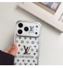 iphone 17/air/17 pro/17 pro max 即納 ルイヴィトン louis vuitton アイフォン17 16 15 プロ保護ケース ルイ・ヴィトン風シルバーフレームクリアモノグラムケース louis vuitton アイホン 17 air 16 15 14 13 Pro アイフォーン13 14 15 Pro Max Iphone17 air 16 Plus ケース ルイヴィトン Iphone air 17e 16 15 12 13 Pro Max 14 ケース 