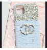 samsung s26シリーズ 即納  シャネル Chanel アイフォン17 air 16 plus 15 pro max 14 13ケースサムソン ギャラクシーs26 s25 s24 Ultra s23 ultra s22 s21 note20ケース シャネル風ライトブルークロコダイルレザーストーンケース Chanel ブランド レディース男性女性 galaxy s26 s25 s24 23 S24 Ultra カバー