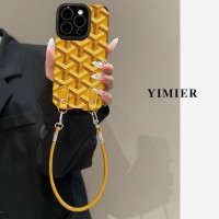 iphone 17/air/17 pro/17 pro max 即納 ゴヤール Goyard アイフォン17 16 15 プロ保護ケース 便利 ゴヤール イエローシェブロンジャカードストラップケース Goyard アイホン 17 air 16 15 14 13 Pro アイフォーン13 14 15 Pro Max Iphone17 air 16 Plus ケース ゴヤール Goyard Iphone air 17e 16 15 12 13 Pro Max 14 ブランドゴヤール スマホケース