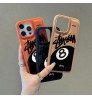iphone 17/air/17 pro/17 pro max 即納 ステューシー アイフォン17 16 15 pro max airケース Stüssy ブラック 8 ボール カラーバリエーションケース Iphone air 17 16 Pro Max 15 Plus 14 13 12 17 Pro Max Xs Maxケース ブランド レディース男性女性 人気かわいいビジネスマン用高級