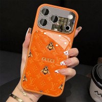 iphone 17/air/17 pro/17 pro max 即納 ルイヴィトン グッチ IPhone17 16 14 15 アイフォン15 16 pro maxケース グッチ風 ビー & モノグラムミラースマホケース メンズレディース Lv Gucci IPhone air 17 16 14 Pro IPhone16 15 IPhone SE 第4世代 IPhone13 IPhone12 スマホケース