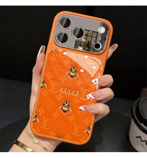 iphone 17/air/17 pro/17 pro max 即納 ルイヴィトン グッチ IPhone17 16 14 15 アイフォン15 16 pro maxケース グッチ風 ビー & モノグラムミラースマホケース メンズレディース Lv Gucci IPhone air 17 16 14 Pro IPhone16 15 IPhone SE 第4世代 IPhone13 IPhone12 スマホケース