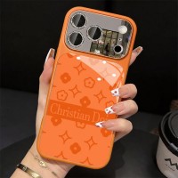iphone 17/air/17 pro/17 pro max 即納 ディオール Dior IPhone 17 16 15 14 13 Pro air IPhone17e 16 15 Pro 8 SE ケースディオール風 オレンジモノグラムミラースマホケース Dior IPhone17 air 14 15 16 pro maxケース 女子 かわいい おしゃれ ディオール Dior アイフォン17 air 16 15 14 Plus 13 12 Pro Max 11 Pro XR XS スマホケース