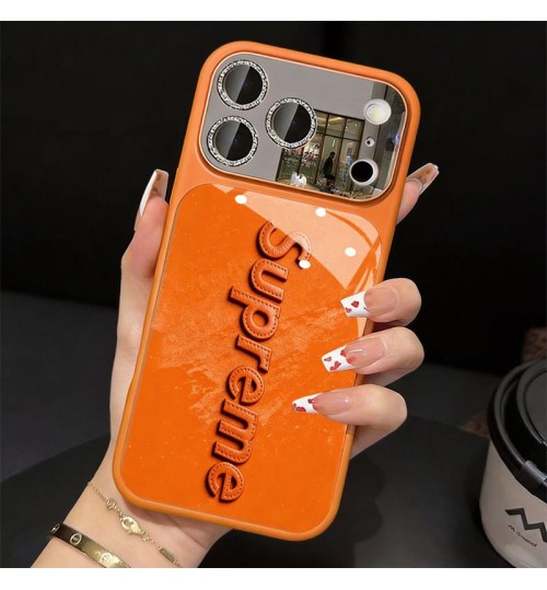 iphone 17/air/17 pro/17 pro max 即納 シュプリーム アイフォン17 16 15 プロ保護ケース Supreme 立体ロゴミラースマホケース Supreme アイホン 17 air 16 15 14 13 Pro アイフォーン13 14 15 Pro Max Iphone17 air 16 Plus ケース シュプリーム Iphone air 17e 16 15 12 13 Pro Max 14 ブランド Supremeスマホケース
