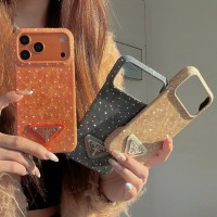 iphone 17/air/17 pro/17 pro max 即納 プラダ アイフォン17 16 15 プロ保護ケース プラダ ラインストーン装飾ベルベット調スマホケース Prada アイホン 17 air 16 15 14 13 Pro アイフォーン13 14 15 Pro Max Iphone17 air 16 Plus ケース プラダ Iphone air 17e 16 15 12 13 Pro Max 14 ブランド PradaスマホケースIphone 17 16 15 ケース