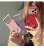 iphone 17/air/17 pro/17 pro max 即納 プラダ アイフォン17 16 15 プロ保護ケース プラダ ラインストーン装飾ベルベット調スマホケース Prada アイホン 17 air 16 15 14 13 Pro アイフォーン13 14 15 Pro Max Iphone17 air 16 Plus ケース プラダ Iphone air 17e 16 15 12 13 Pro Max 14 ブランド PradaスマホケースIphone 17 16 15 ケース