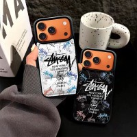 iphone 17/air/17 pro/17 pro max 即納 ステューシー アイフォン17 16 15 プロ保護ケース ステューシー グラフィティロゴダウンジャケット風スマホケース Stussy アイホン 17 air 16 15 14 13 Pro アイフォーン13 14 15 Pro Max Iphone17 air 16 Plus ケース ステューシー Stussy Iphone air 17e 16 15 12 13 Pro Max 14 ブランド Stussyスマホケース