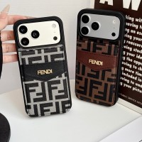 samsung s26シリーズ 即納 芸能人愛用 Fendi フェンディ Iphone17 pro max 16 15 14 ケース フェンディ FF モノグラムカードポケット付きスマホケースフェンディ サムソンs26 s25 s23 s24 ultraカバーアイホン17pro Max 16 14 15  ケース上品 Fendi フェンディ iphone17 16 15 14 13pro Maxケース 